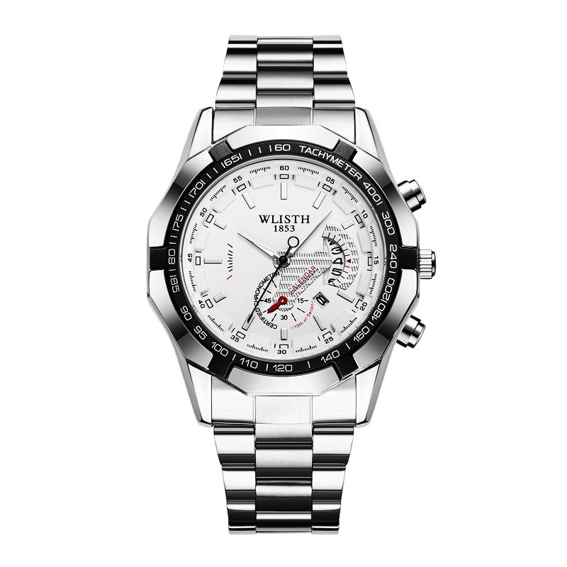 Waterproof large dial calendar creative men's watch