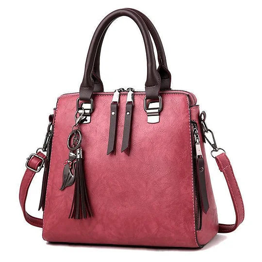 🔥Antique waxed leather crossover bag for sale